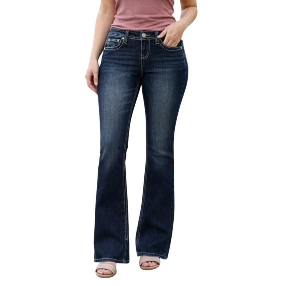 Soundgirl Women's Dark Blue Boot Cut Jeans